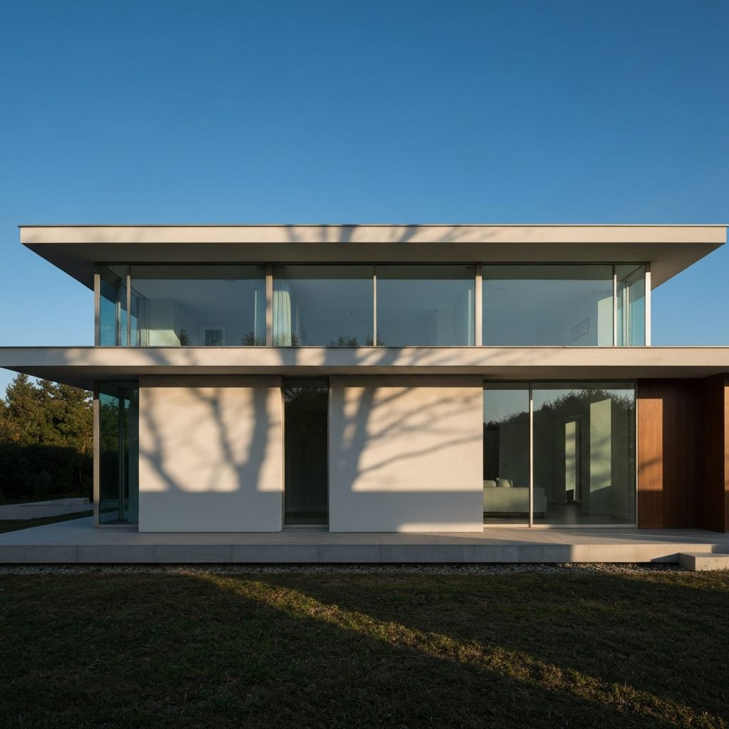 Beschichtetes Dach im Sonnenlicht